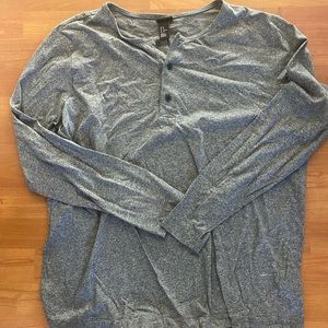 H&M 3 button long sleeve top